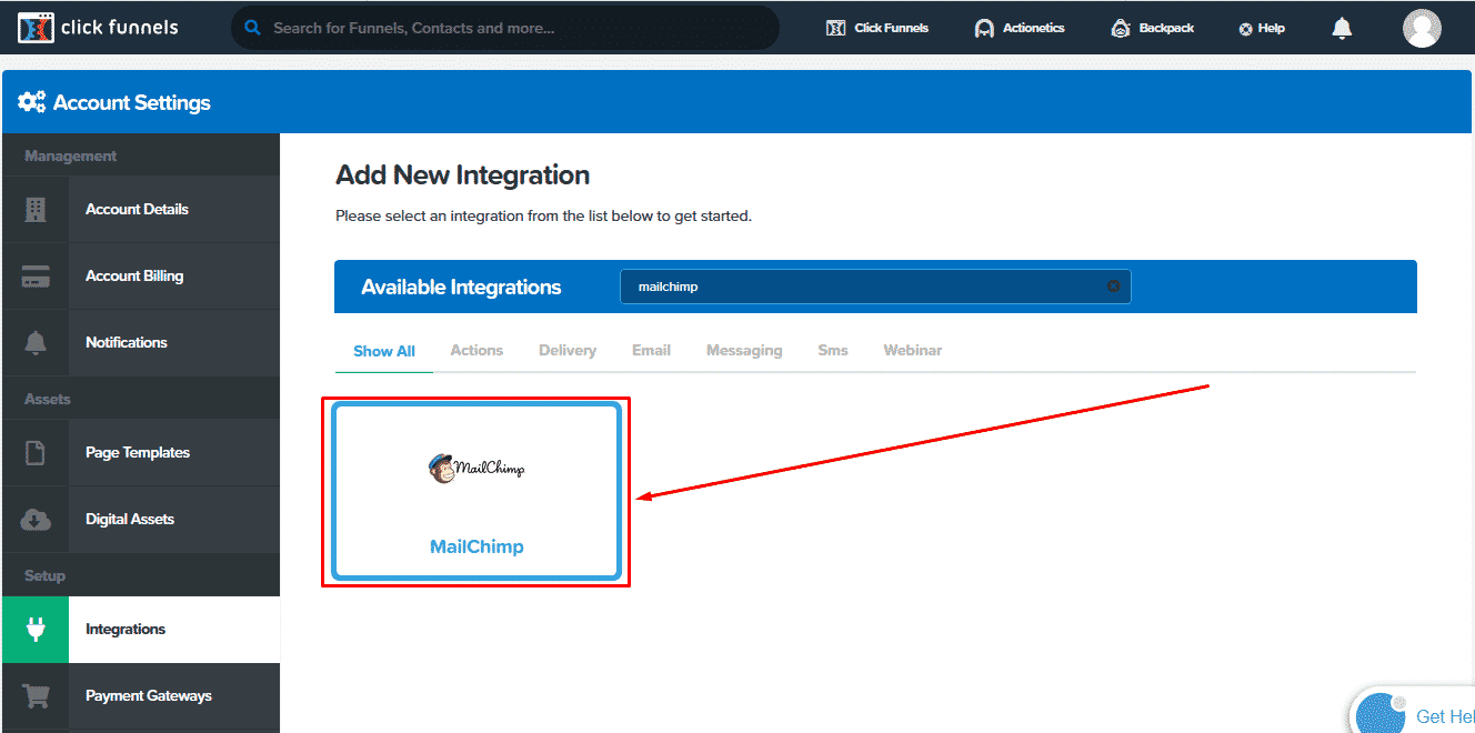 Integrate ClickFunnels With MailChimp