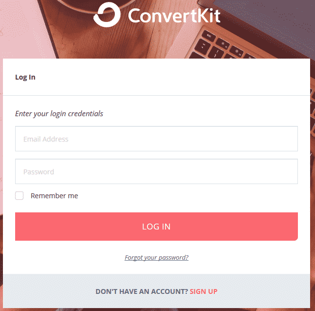 Convertkit login