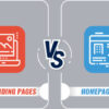 Landing Pages Vs Homepage