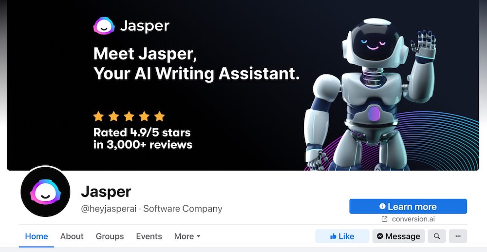 jasper facebook content