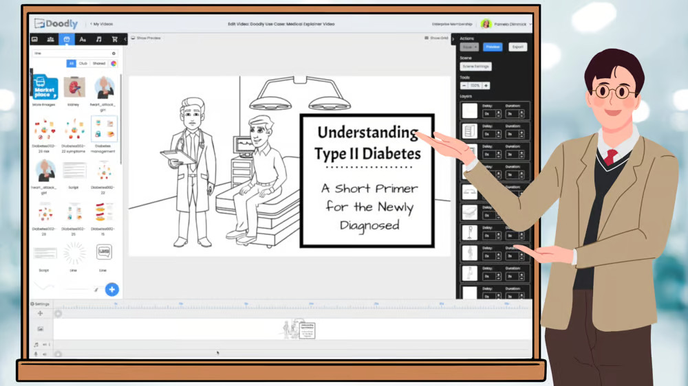 Medical Explainer Video in Doodly