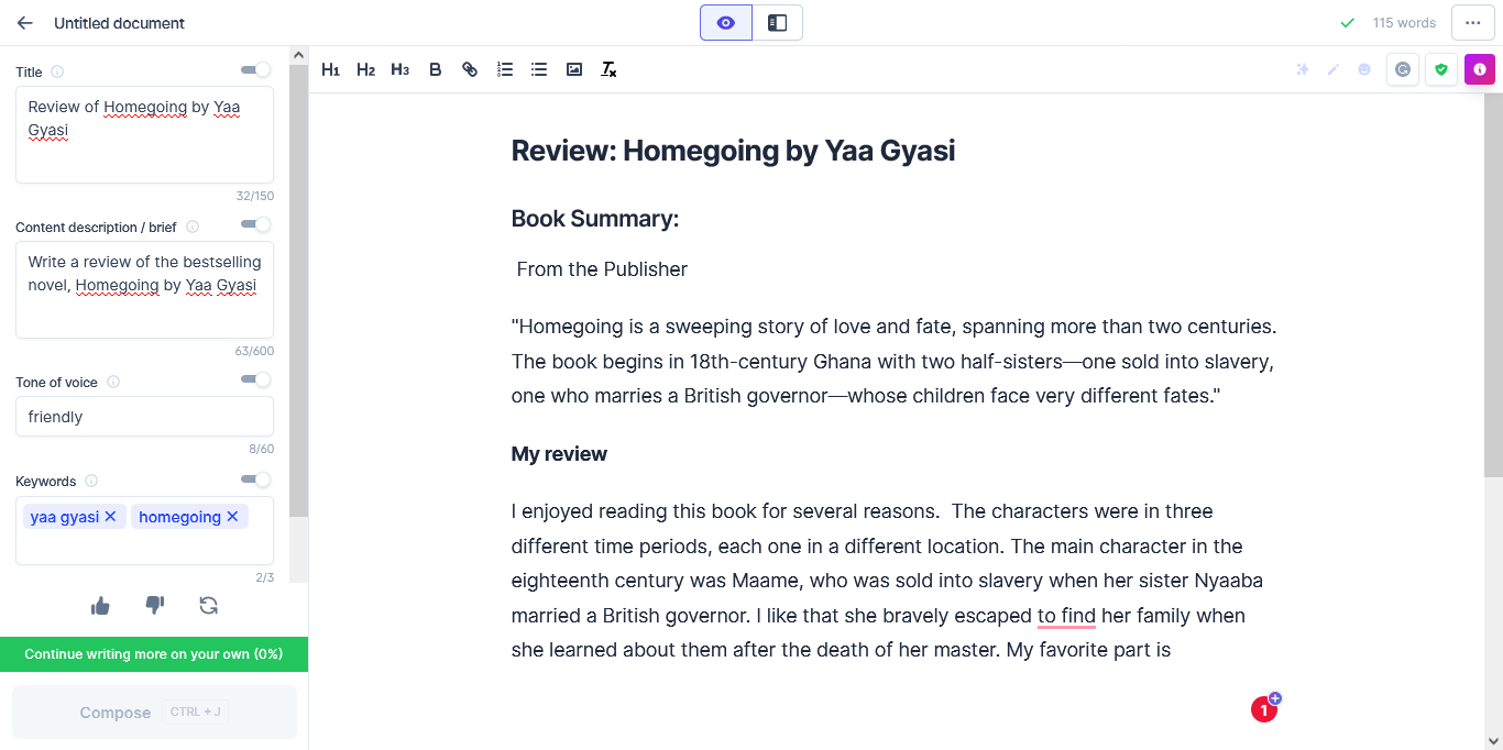 Writing a Book Review